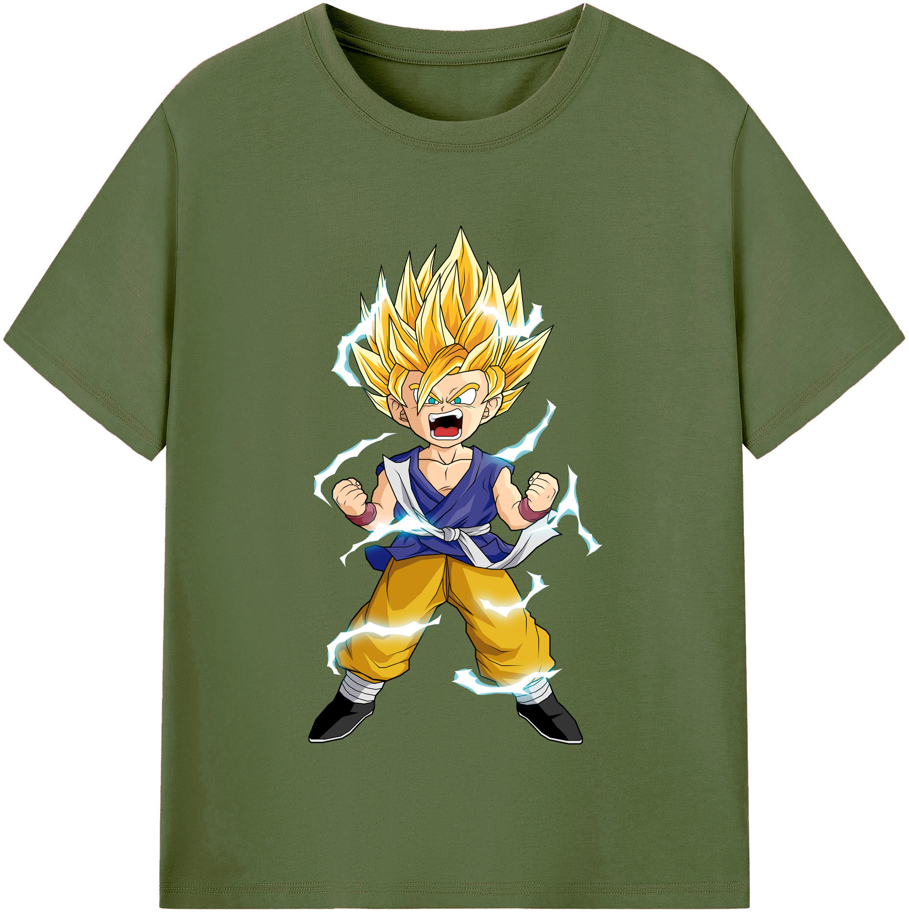 （画像用） ドラゴンボール 孫 悟飯（そんごはん）DRAGON BALL Son Gohan 綿100％半袖Tシャツ（フロントプリント）